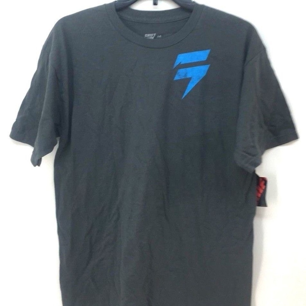 Shift Men's Racing Big Bolt SS Gray T-Shirt Sz M